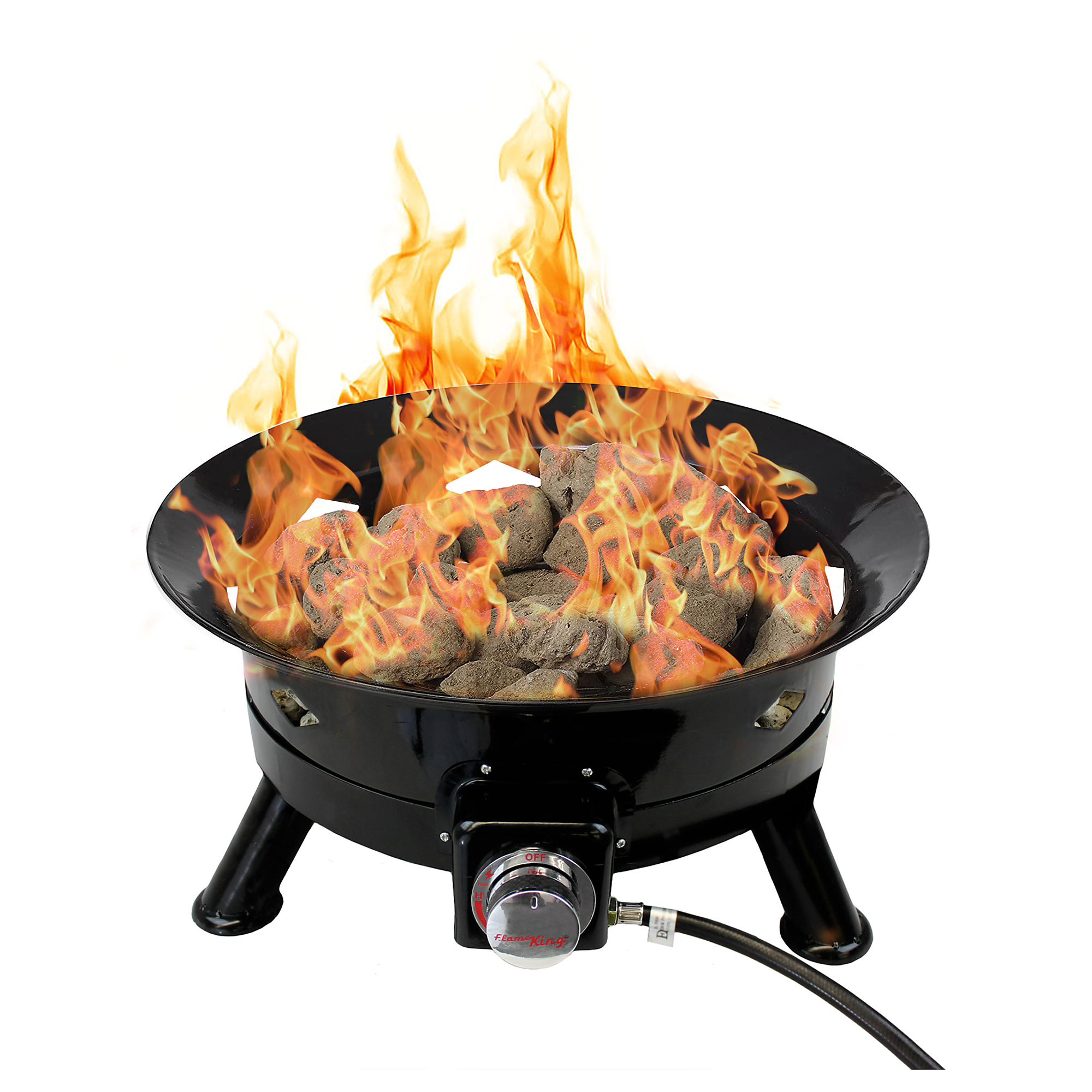 Flame King, 24in. Fire Bowl w/ Self Igniter, and Cover, Diameter 24 in, Model# FKG6502D